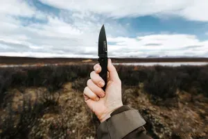 Marttiini Fekete Kés - Összecsukható Marttiini Black Folding Knife