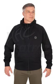 Fox Collection Zipped Hoody Black - S - Fekete Fox Pulóver