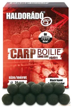 Haldorádó Carp Boilie Long Life 24 mm - Fekete Tintahal