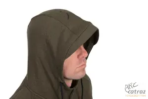 Fox Zöld Fekete Pulóver Méret: M - Fox Collection LW Hoody Green & Black