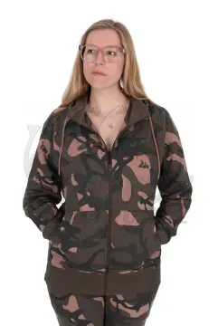 Fox Womens Zipped Camo Hoodie – S – Női Pulóver