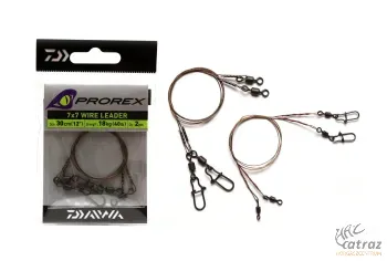 Daiwa Prorex Drótelőke 7x7 Wire Leader - Daiwa Csukázó Előke 20 cm 18 kg 40 lb