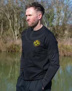 Matrix Large Fade Logo T-Shirt Black/Lime – M – Matrix Póló