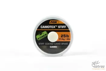Előkezsinór Fox Camotex Stiff Coated Camo 20m 20lb