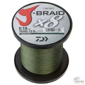 Zsinór Daiwa J-Braid X8 1500m Zöld 0,06mm