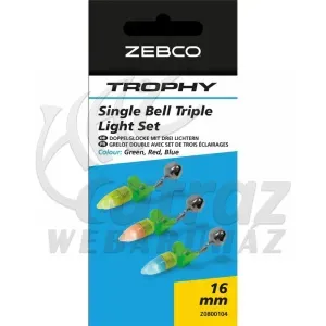 Zebco Trophy Double Bell Triple Light Set - világítós kapásjelző