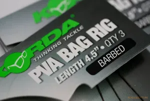 Korda Solidz PVA Rig Wide Gape Méret: 4 - Korda Előkötött Horog PVA Tasakhoz