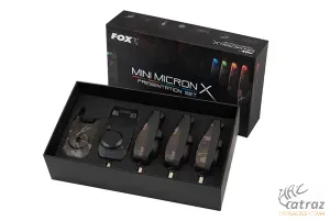 Fox Mini Micron X 4 Rod Limited Edition Camo Set - Fox Mini Micron Camo Elektromos Kapásjelző Szett 4+1