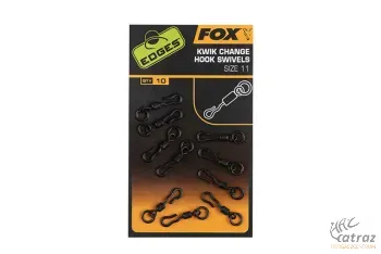 Fox Edges Kwik Change Hook Swivels Méret: 11 - Fox Kwik Change Forgó