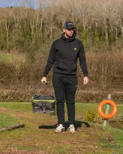 Matrix Black Marl Hoody - Matrix Fekete Kapucnis Pulóver