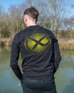 Matrix Large Fade Logo T-Shirt Black/Lime – L – Matrix Póló