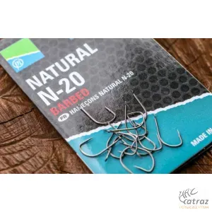 Preston Natural N-20 Barbed Méret: 10 - Preston Innovations Keszegező Horog