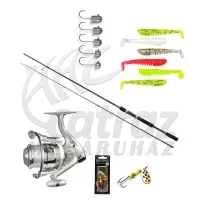 Shimano Pergető Szett - Kamasaki Orsó + Fox Rage Jig + Fox Rage Műcsali + Nevis Gumihal + Savge Gear Villantó