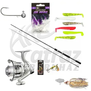 Shimano Pergető Szett - Kamasaki Orsó + Jig + Fox Rage Műcsali + Nevis Gumihal + Savge Gear Villantó