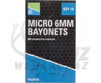 Preston Micro 6mm Bayonet – Szupervékony Csalitüske