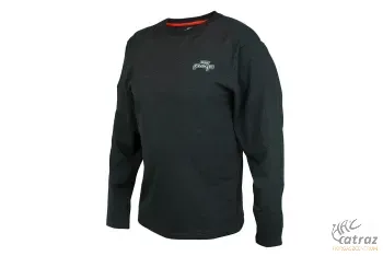 Fox Rage Black Marl Long Sleeve - Fox Rage Hosszú Ujjú Horgász Póló Méret: S