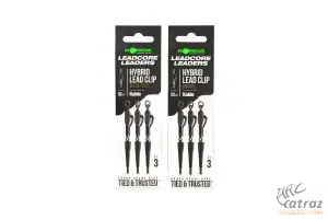 Korda Kable Leadcore Leader Hybrid Lead Clip Weed - Korda Bojlis Szerelék