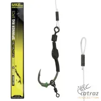 Carp Academy Spinner Rig Flat Crank 2-es - Fluorocarbon Előkötött Bojlis Horog