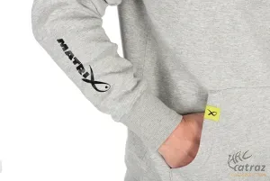 Matrix Full Zip Hoody Marl Grey/Lime - Matrix Szürke/Lime Horgász Pulóver