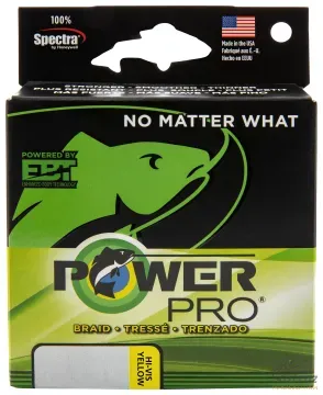 Power Pro Fonott Zsinór Hi-Vis Sárga 135m 0,15mm - Power Pro Braided Line Hi-Vis Yellow 135m 0,15mm