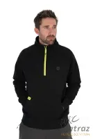 Matrix 1/4 Zip Sweat Black/Lime - Matrix Horgász Pulóver