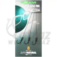 Korda Solidz PVA Rig Wide Gape Méret: 6 Barbless - Korda Előkötött Horog PVA Tasakhoz
