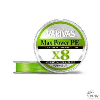 Varivas Max Power PE X8 150m #1.5 28.6lb 0,205mm Lime Green Fluo - Varivas fonott zsinór