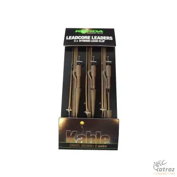 Korda Leadcore Gubancgátló Ólomklipsszel - Korda Leadcore Leaders Hybrid Lead Clip Gravel