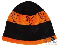 Fox Beanie Horgász Sapka Black Orange - Fox Fekete Narancssárga Téli Sapka