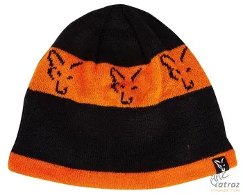 Fox Beanie Horgász Sapka Black Orange - Fox Fekete Narancssárga Téli Sapka