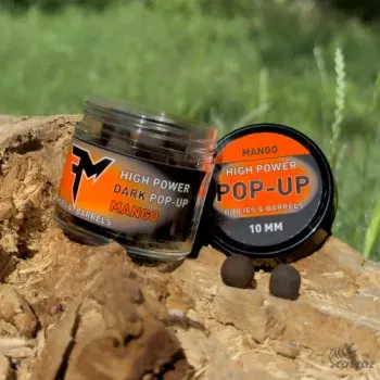 Feedermánia High Power Dark Pop-up Boilies&Barrels 10mm Mango - Feedermánia Pop Up Csali