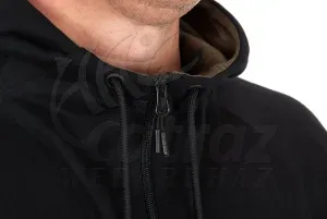 Fox Collection Zipped Hoody Black - Fekete Fox Pulóver
