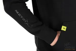 Matrix 1/4 Zip Sweat Black/Lime - Matrix Horgász Pulóver