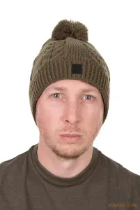 Fox Khaki Knitted Bobble - Fox Khaki Bojtos Kötött Sapka