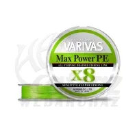 Varivas Max Power PE X8 150m #0.8 16.7lb 0,148mm Lime Green Fluo - Varivas fonott zsinór