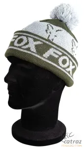 Fox Téli Sapka Lined Bobble Green Silver Bobble  - Fox Zöld Ezüst Bojtos Horgász Sapka