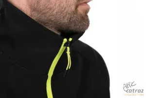 Matrix 1/4 Zip Sweat Black/Lime - Matrix Horgász Pulóver