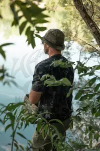 Korda Black Kamo Tee - Black Kamo - 2XL - Horgász póló