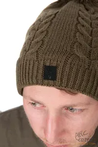 Fox Khaki Knitted Bobble - Fox Khaki Bojtos Kötött Sapka