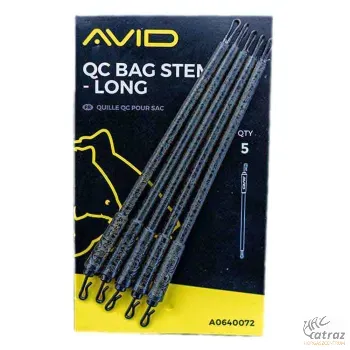 Avid Carp QC Bag Stem Long - Avid Carp PVA Tasakhoz Hosszú Szár QC Forgóval 5 db/cs