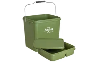 Carp Zoom Bait Bucket With Tray - Carp Zoom Horgász Vödör