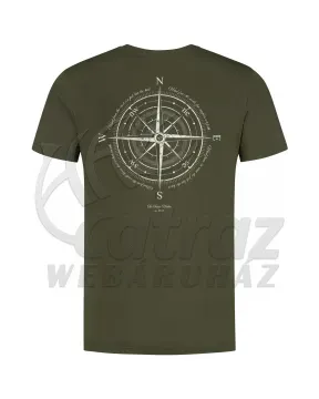 Korda Compass Tee Dark Olive – XL – Horgász Póló