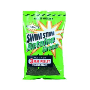 Dynamite Baits Swim Stim 3mm Pellet Betain Green - Betain Green Micropellet