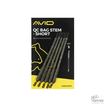 Avid Carp QC Bag Stem Short - Avid Carp PVA Tasakhoz Rövid Szár QC Forgóval 5 db/cs