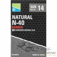 Preston Natural N-40 Barbed Méret: 12 - Preston Innovations Keszegező Horog