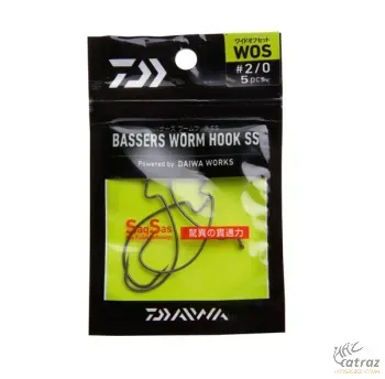 Daiwa Offset Horog Méret: 2 - Daiwa Bassers Worm Hook WOS