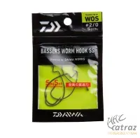 Daiwa Offset Horog Méret: 1/0 - Daiwa Bassers Worm Hook WOS