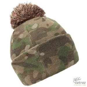 Trakker Camo Bobble Hat - Trakker Camo Bojtos Téli Sapka