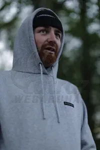 Korda Mindset Patch Hoodie | Heather Grey – L – Kapucnis Horgász Pulóver