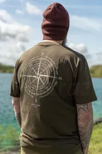 Korda Compass Tee Dark Olive – S – Horgász Póló